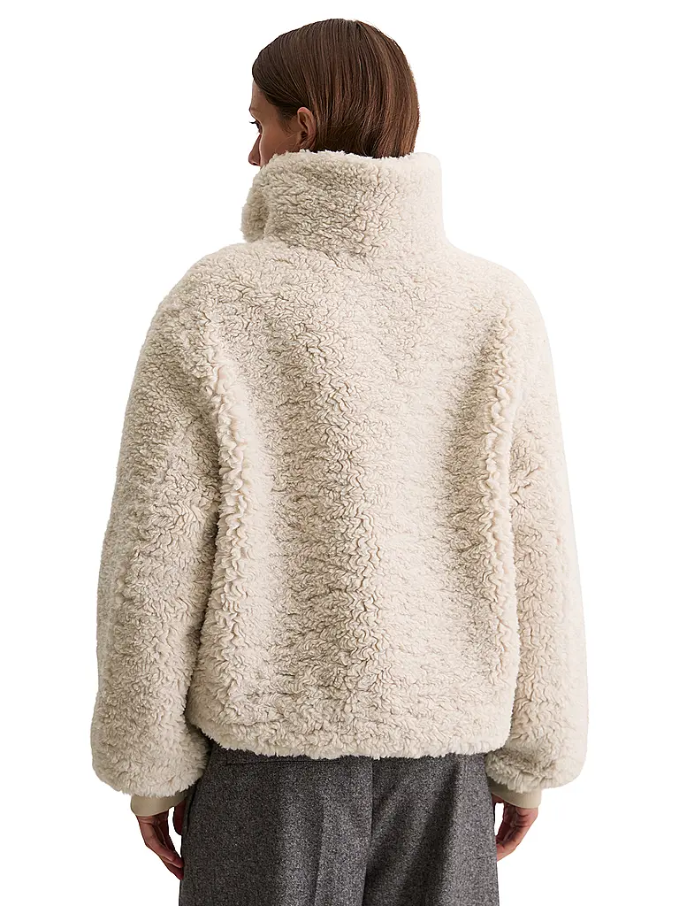 MARC O'POLO | Jacke in Felloptik | creme
