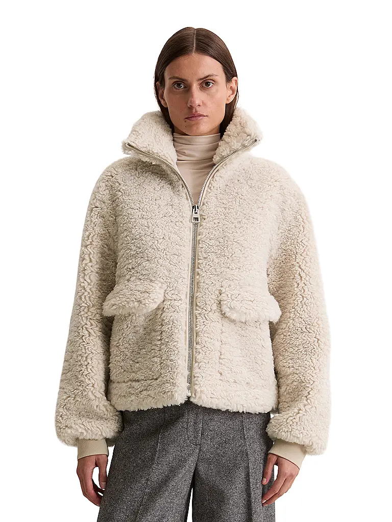 MARC O'POLO | Jacke in Felloptik | creme