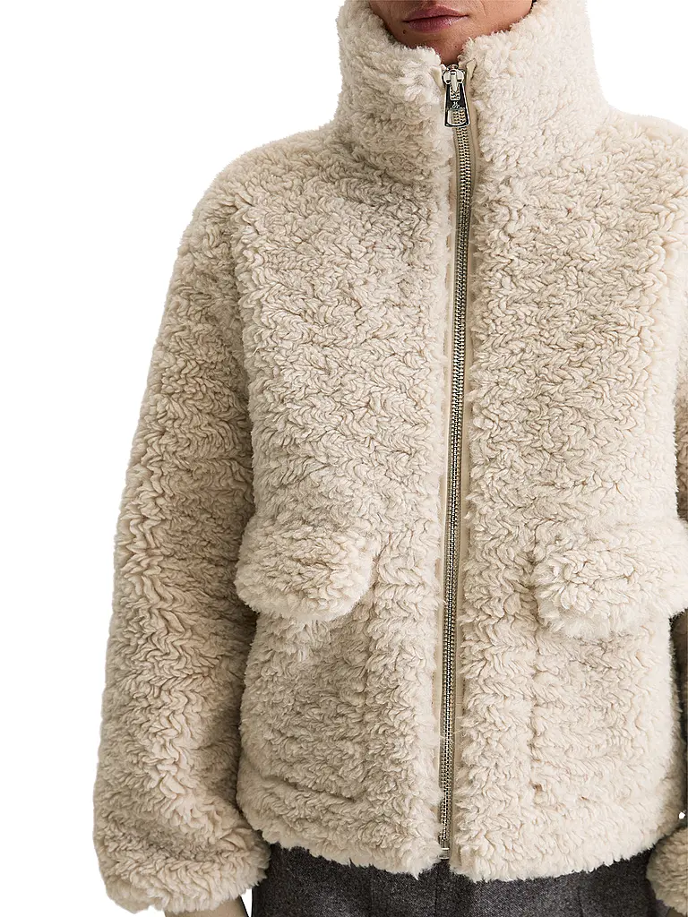 MARC O'POLO | Jacke in Felloptik | creme