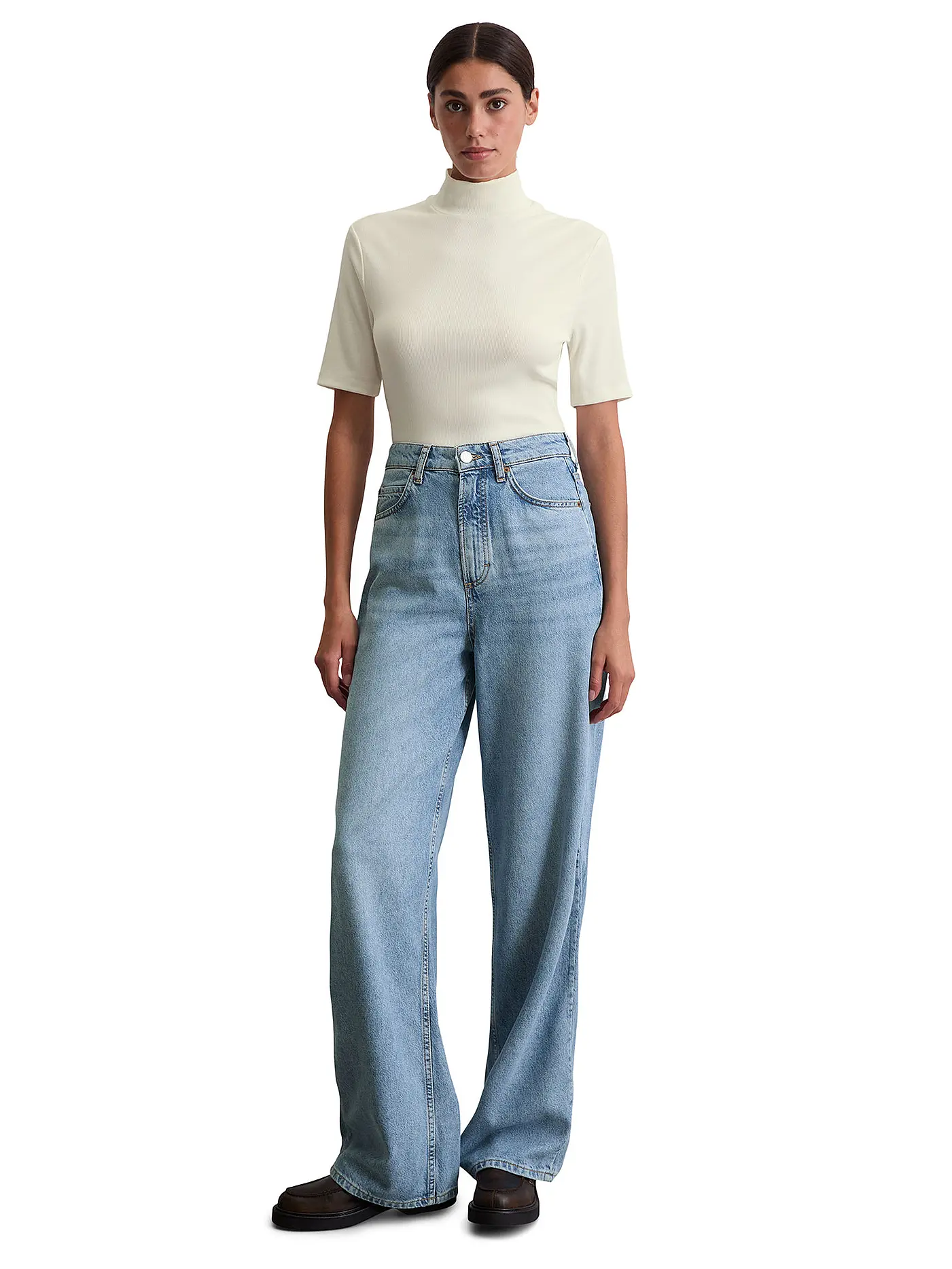 MARC O'POLO | Jeans Wide Leg  | blau