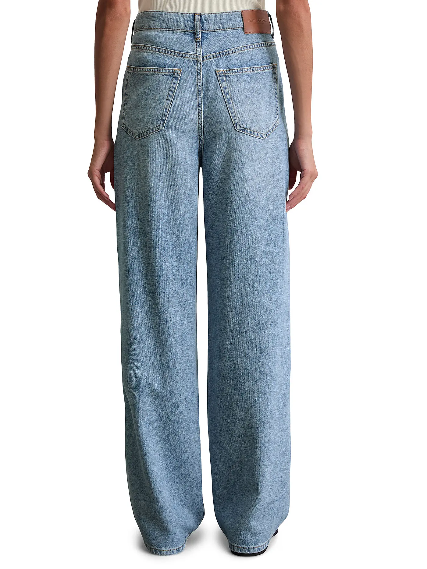 MARC O'POLO | Jeans Wide Leg  | blau
