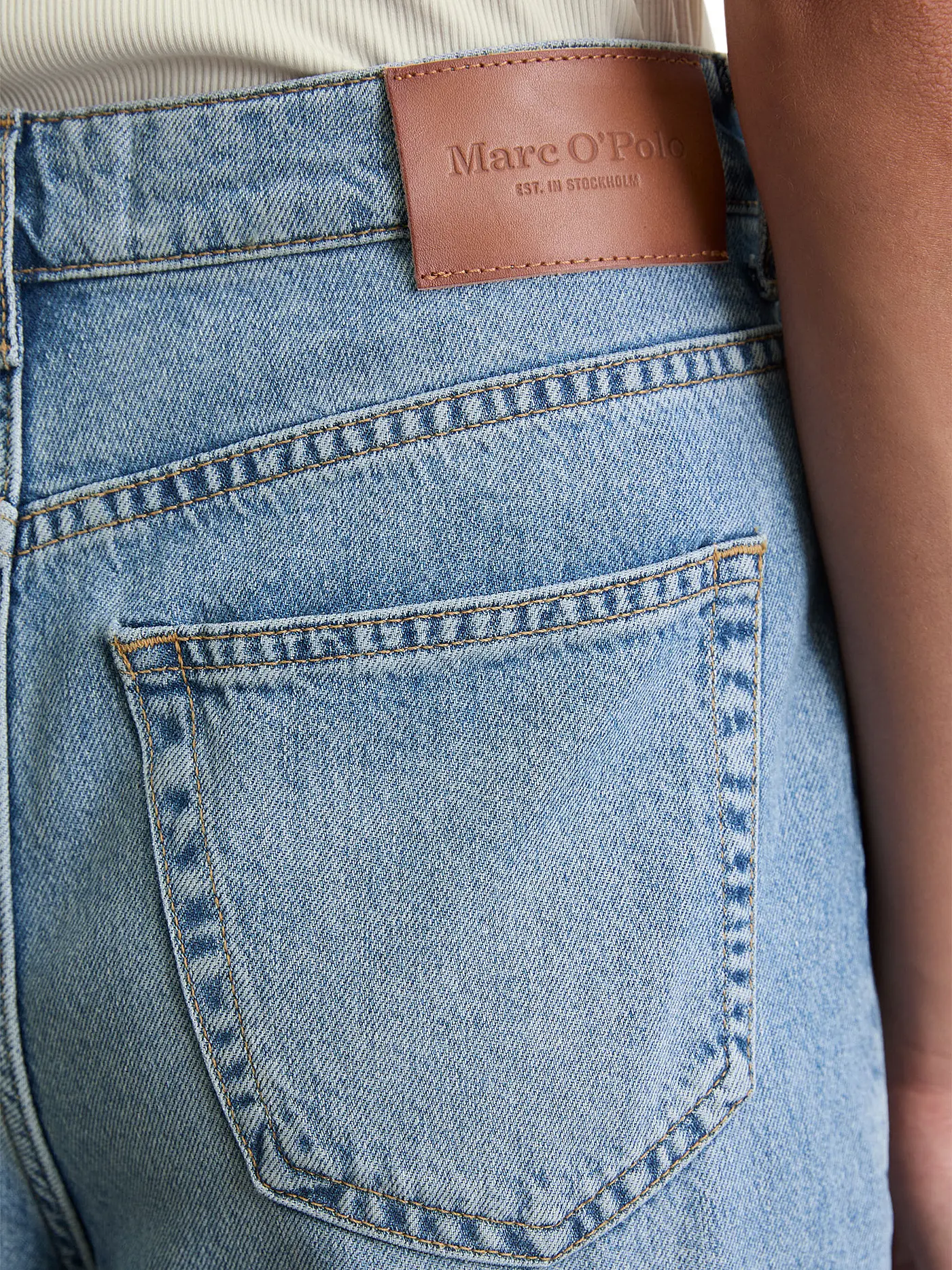 MARC O'POLO | Jeans Wide Leg  | blau