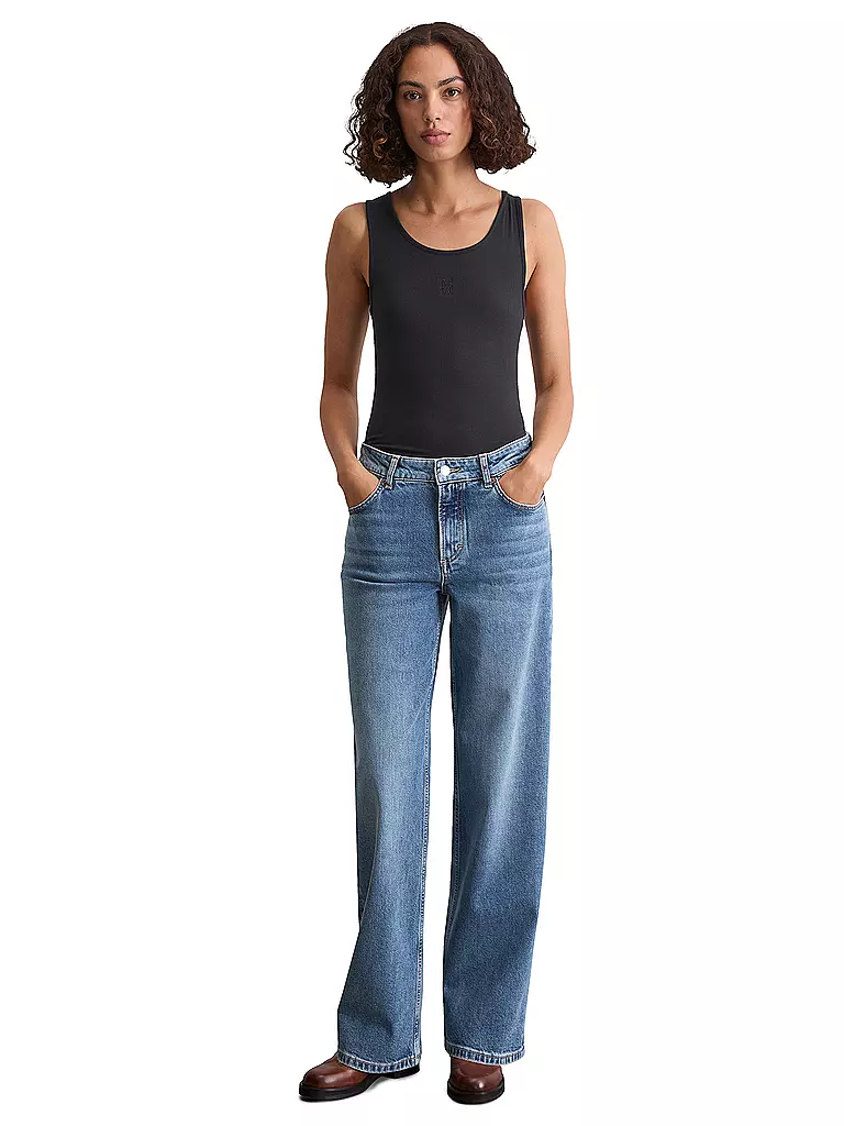 MARC O'POLO | Jeans Wide Leg | blau