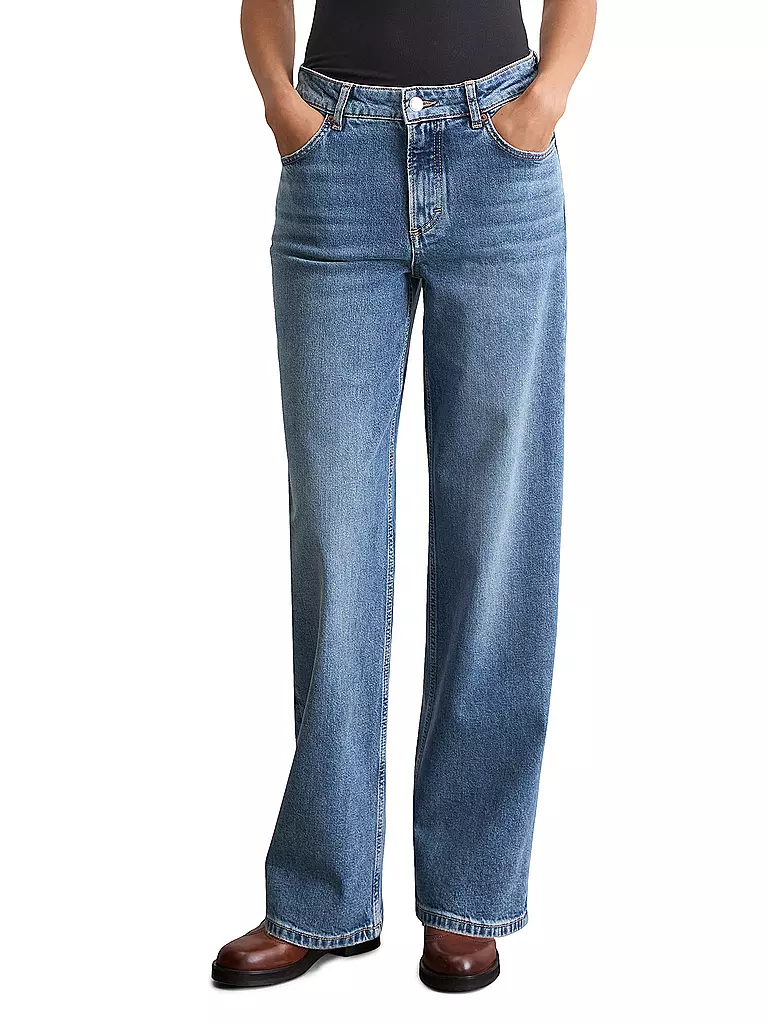 MARC O'POLO | Jeans Wide Leg | blau