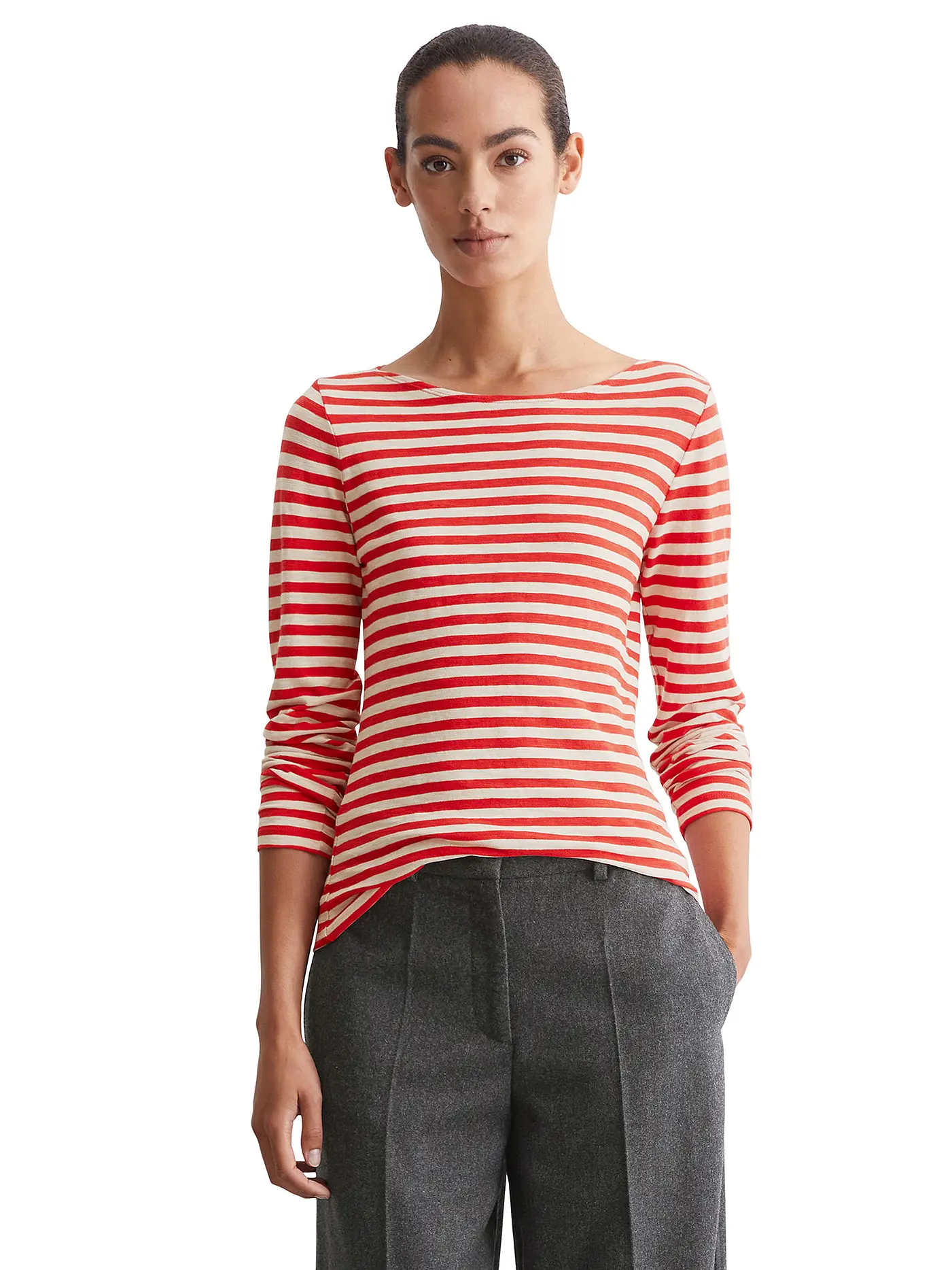 MARC O'POLO | Langarmshirt  | rot