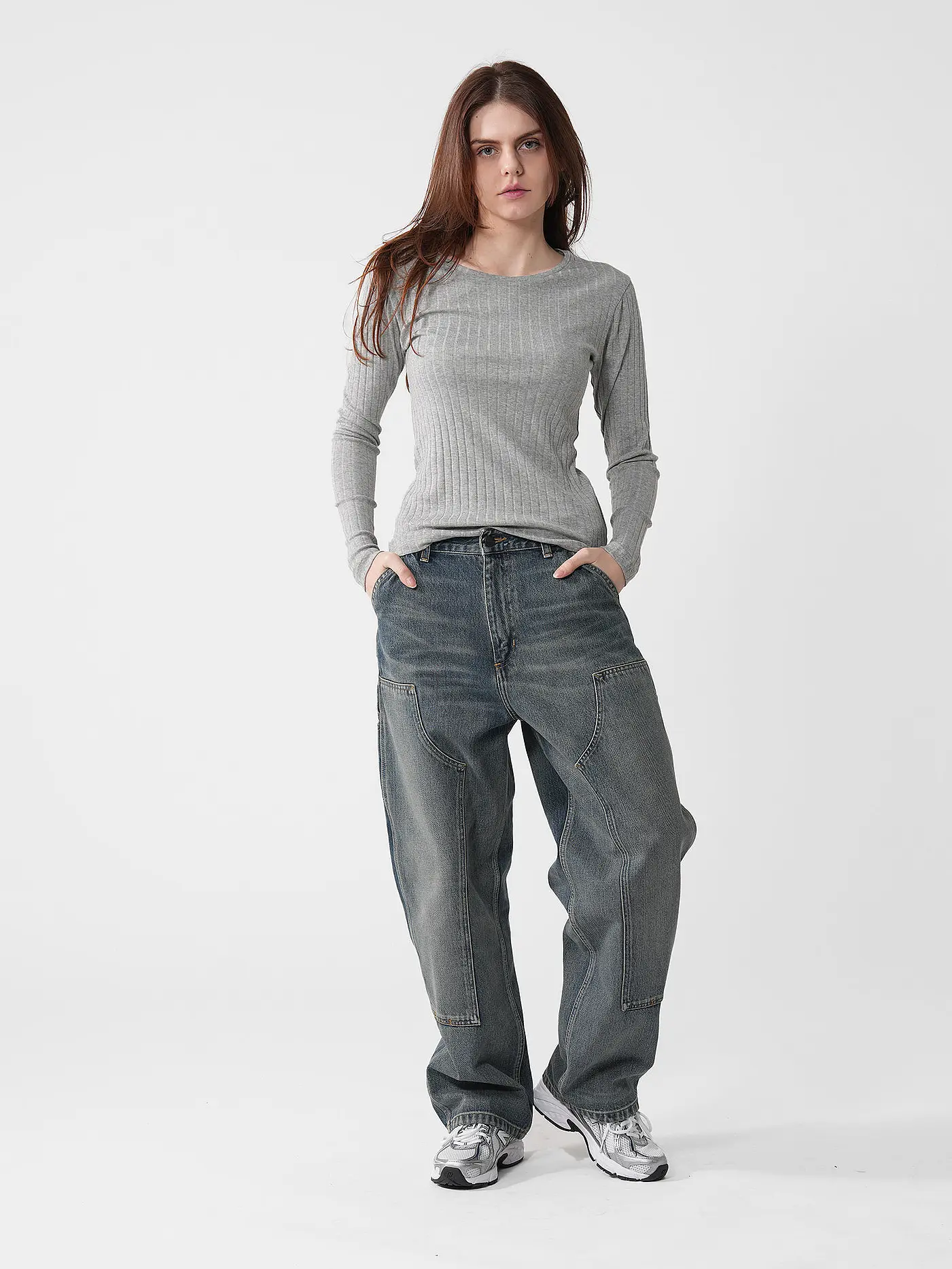 MARC O'POLO | Langarmshirt  | grau