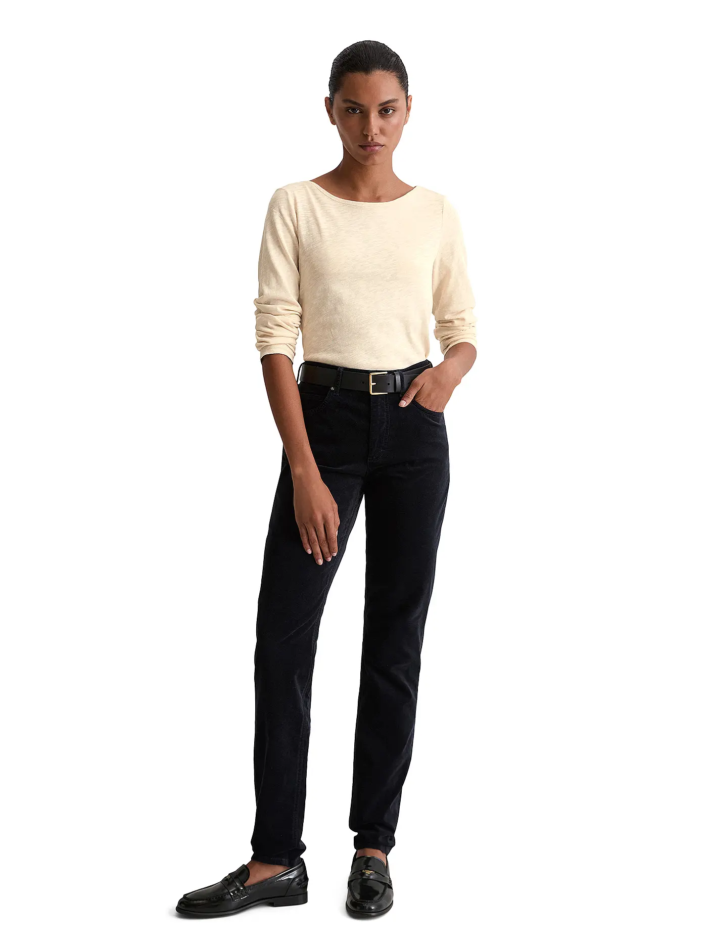 MARC O'POLO | Langarmshirt  | beige