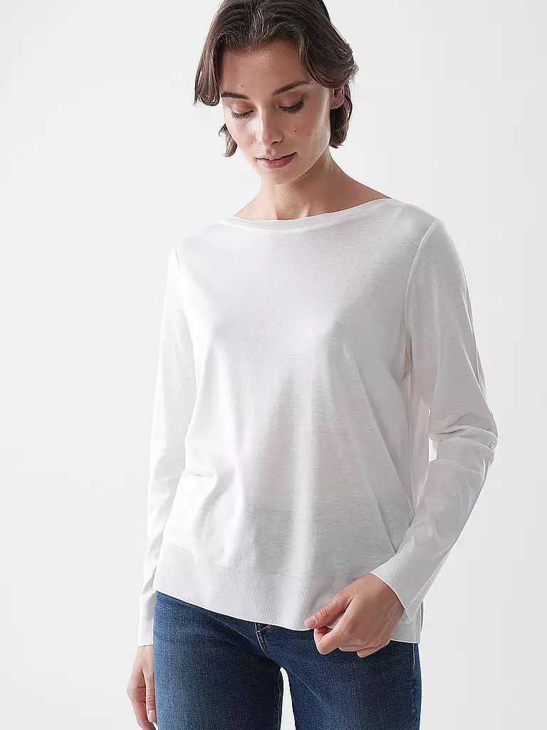 MARC O'POLO | Langarmshirt  | weiss