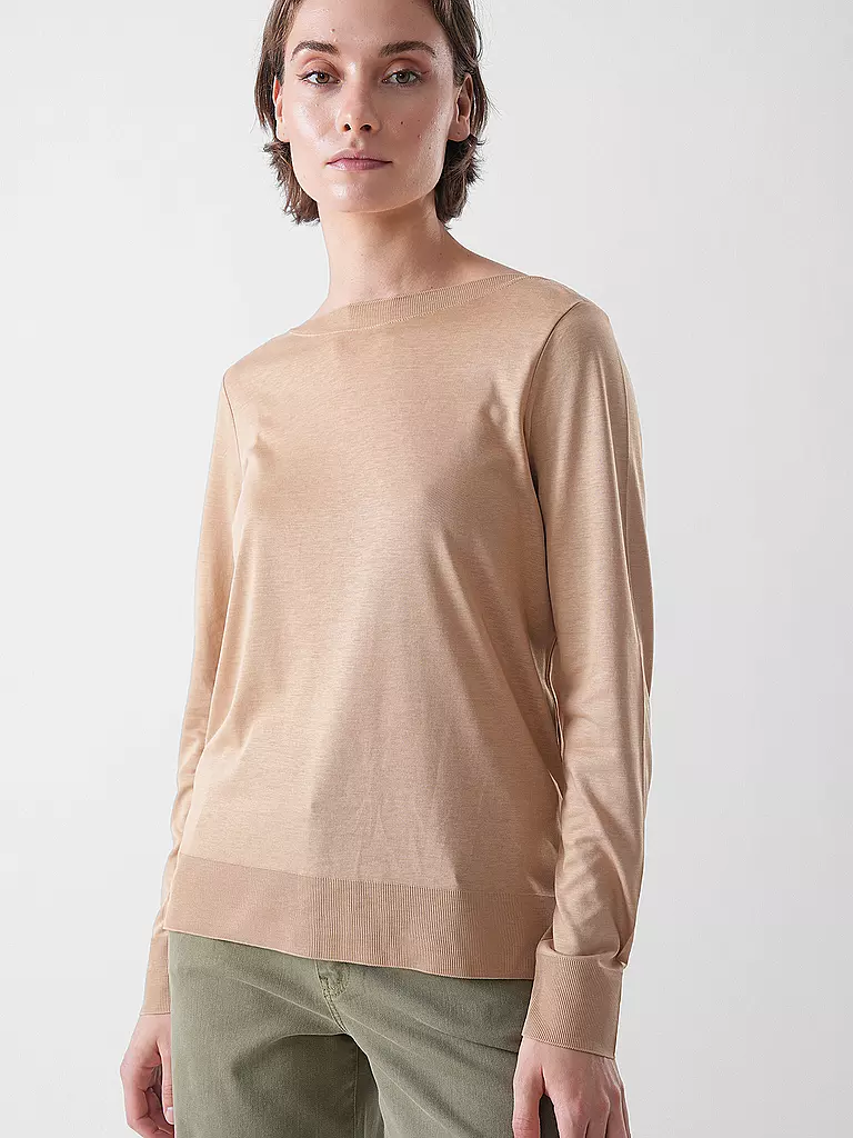 MARC O'POLO | Langarmshirt  | hellbraun
