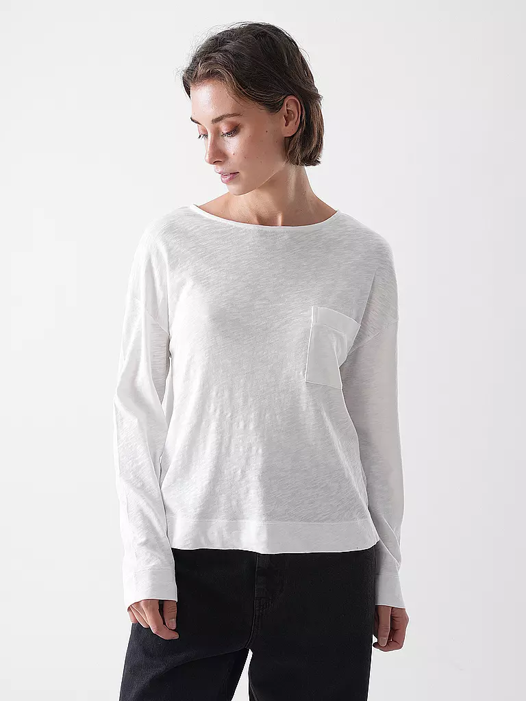 MARC O'POLO | Langarmshirt  | weiss
