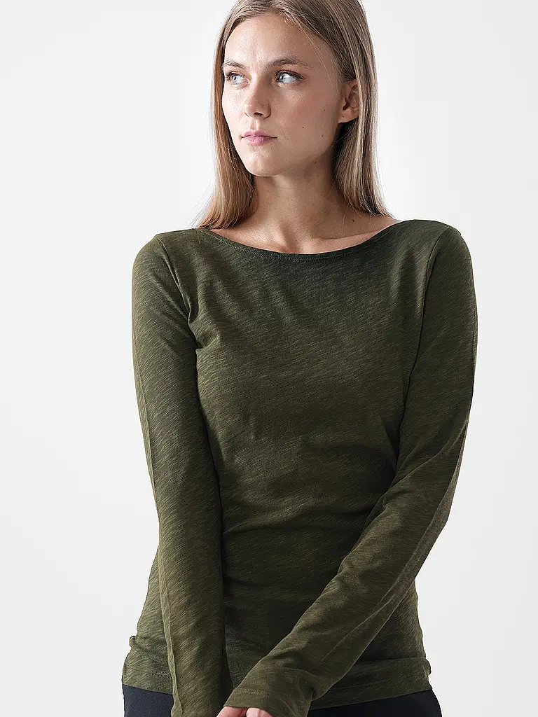 MARC O'POLO | Langarmshirt  | olive