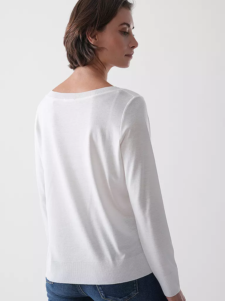 MARC O'POLO | Langarmshirt  | weiss