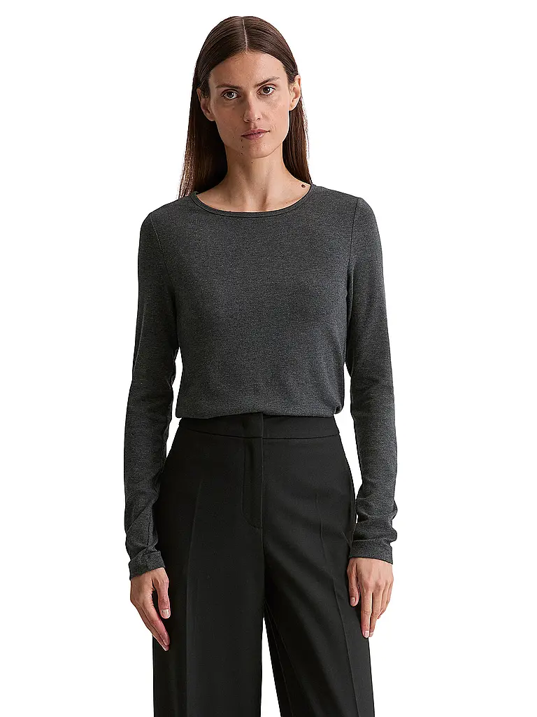 MARC O'POLO | Langarmshirt  | grau