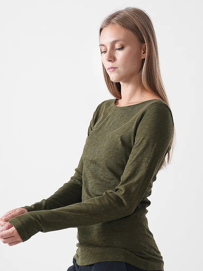MARC O'POLO | Langarmshirt  | olive