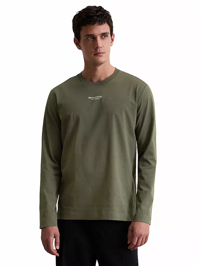 MARC O'POLO | Langarmshirt  | olive