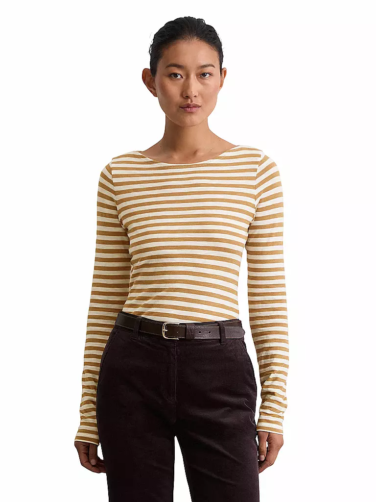 MARC O'POLO | Langarmshirt | hellbraun