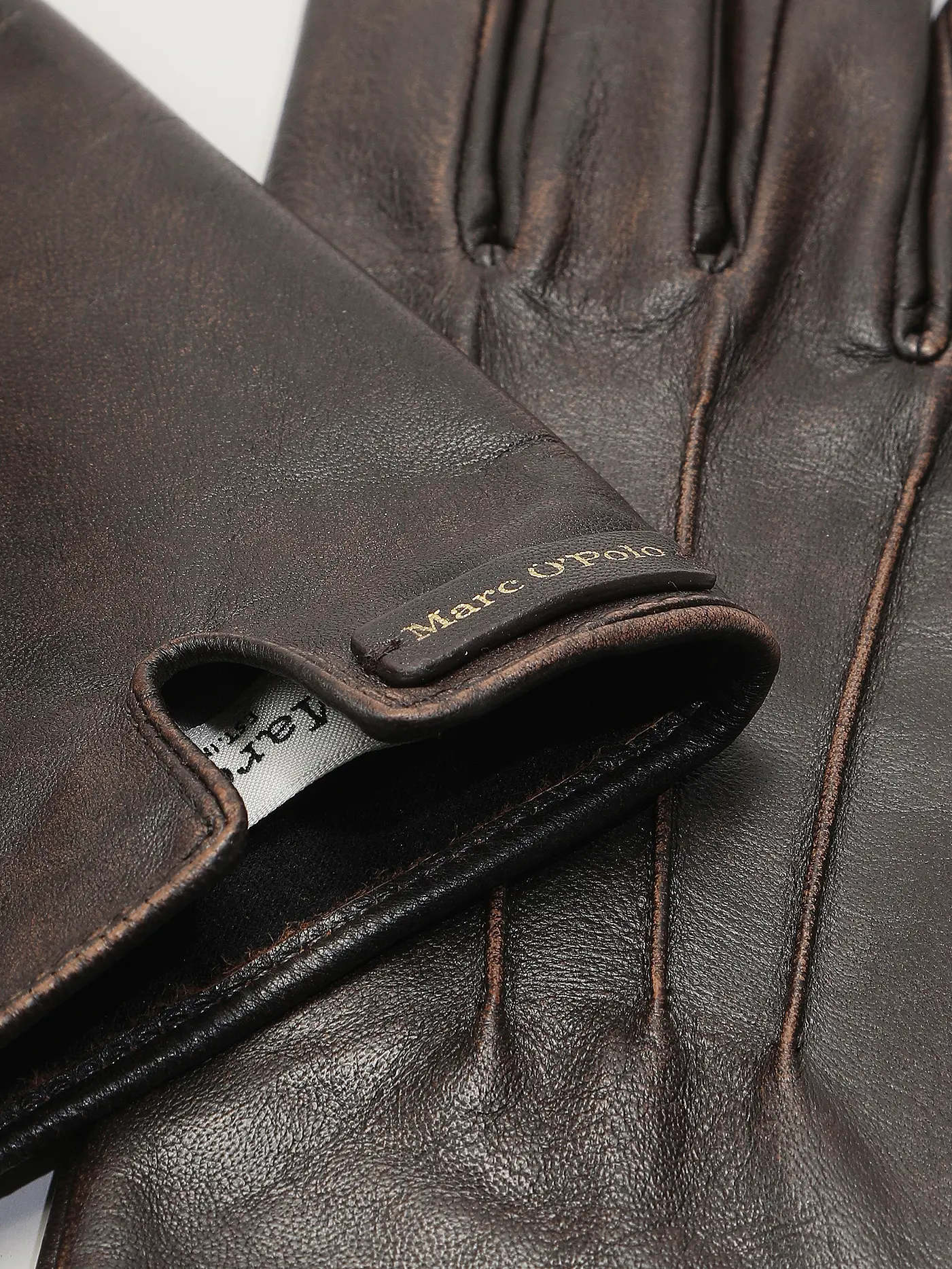 MARC O'POLO | Lederhandschuhe  | braun