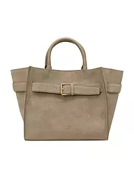 MARC O'POLO | Ledertasche - Shopper Medium  | grau