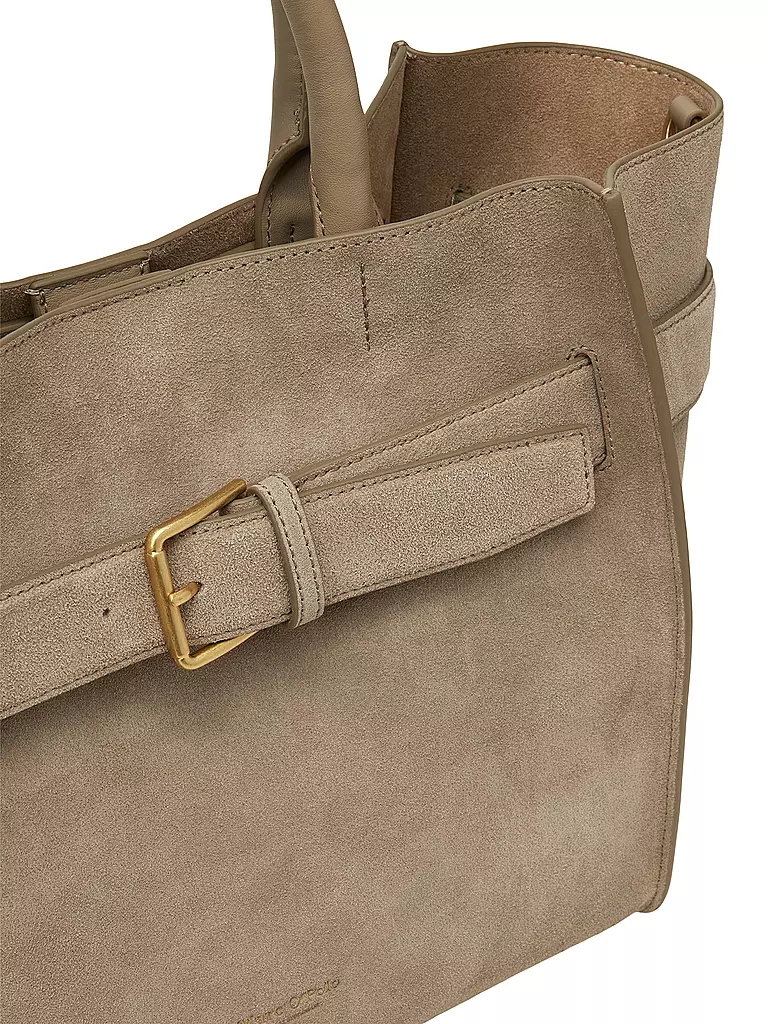 MARC O'POLO | Ledertasche - Shopper Medium | grau