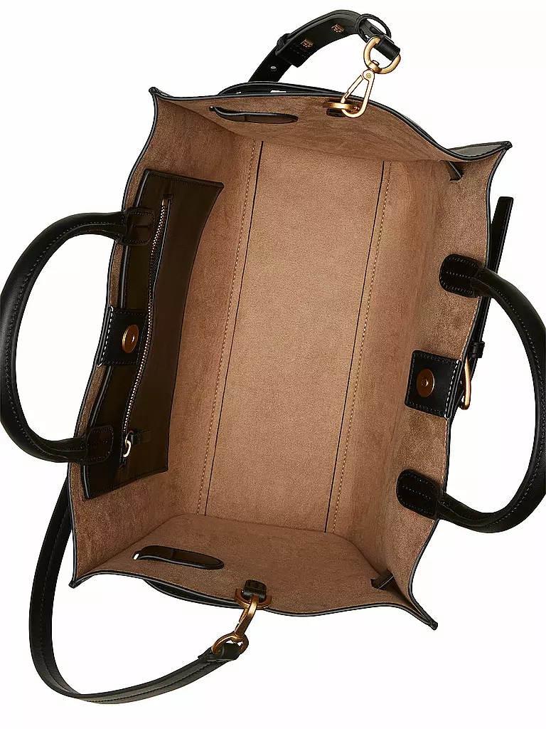 MARC O'POLO | Ledertasche - Shopper Medium | schwarz