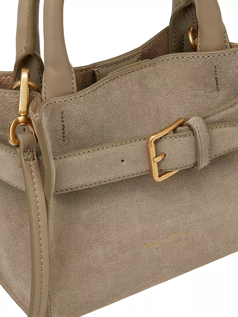 MARC O'POLO | Ledertasche - Umhängetasche Small | grau