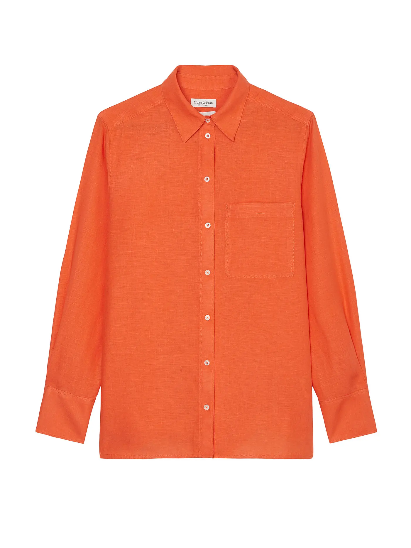 MARC O'POLO | Leinenbluse  | orange