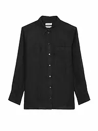 MARC O'POLO | Leinenbluse  | schwarz