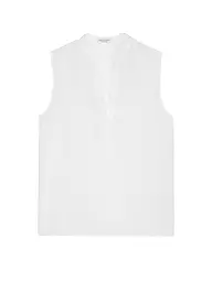 MARC O'POLO | Leinenbluse  | weiss