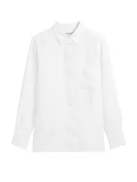 MARC O'POLO | Leinenbluse  | weiss