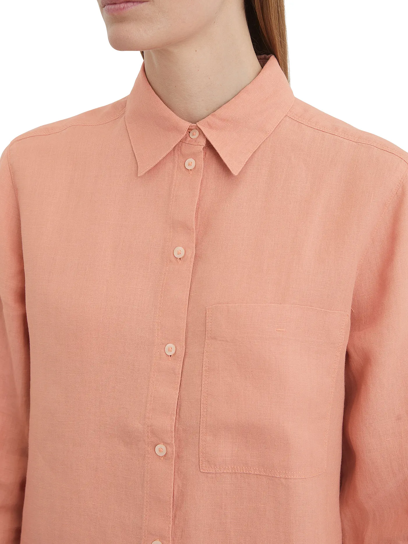 MARC O'POLO | Leinenbluse  | koralle