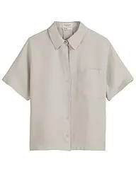MARC O'POLO | Leinenbluse | hellgrau