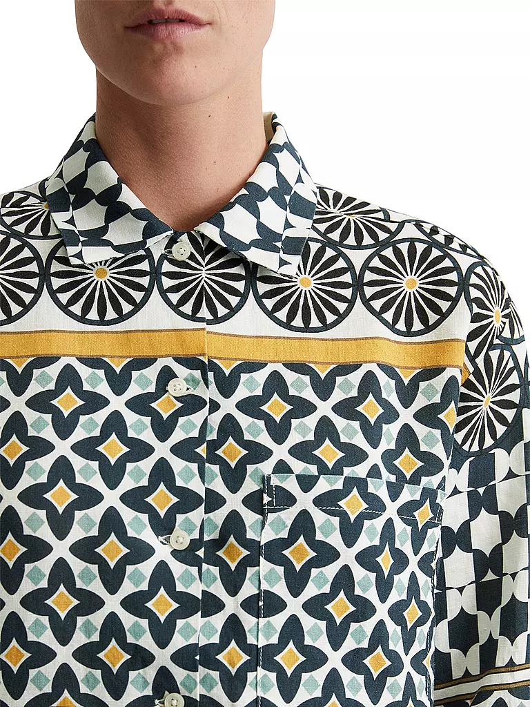 MARC O'POLO | Leinenbluse | dunkelblau