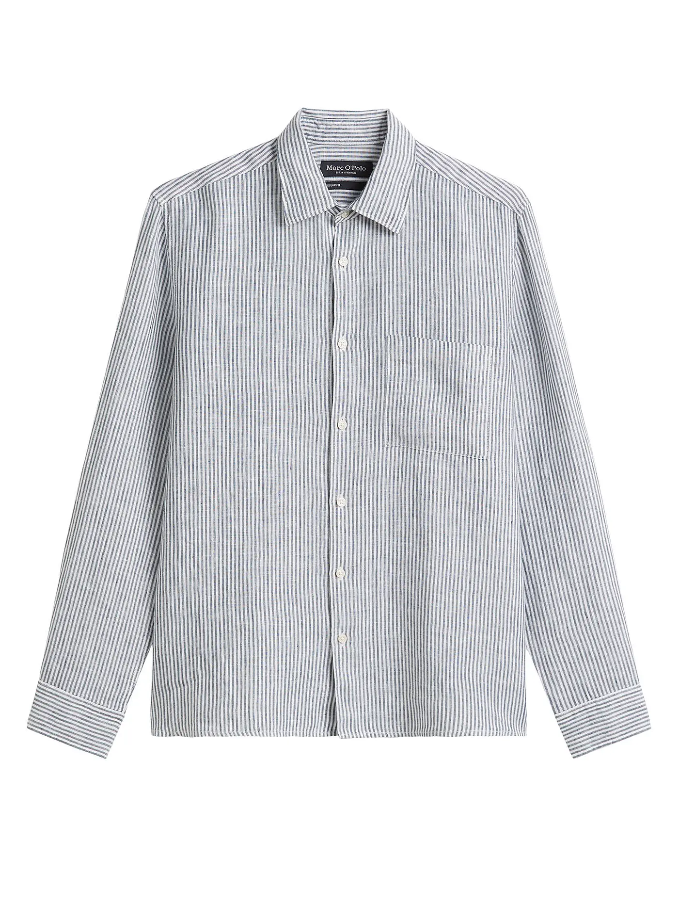 MARC O'POLO | Leinenhemd Regular Fit  | blau