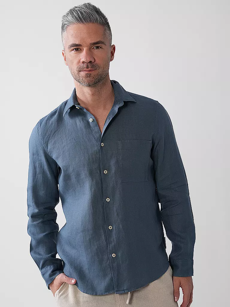 MARC O'POLO | Leinenhemd Regular Fit | olive