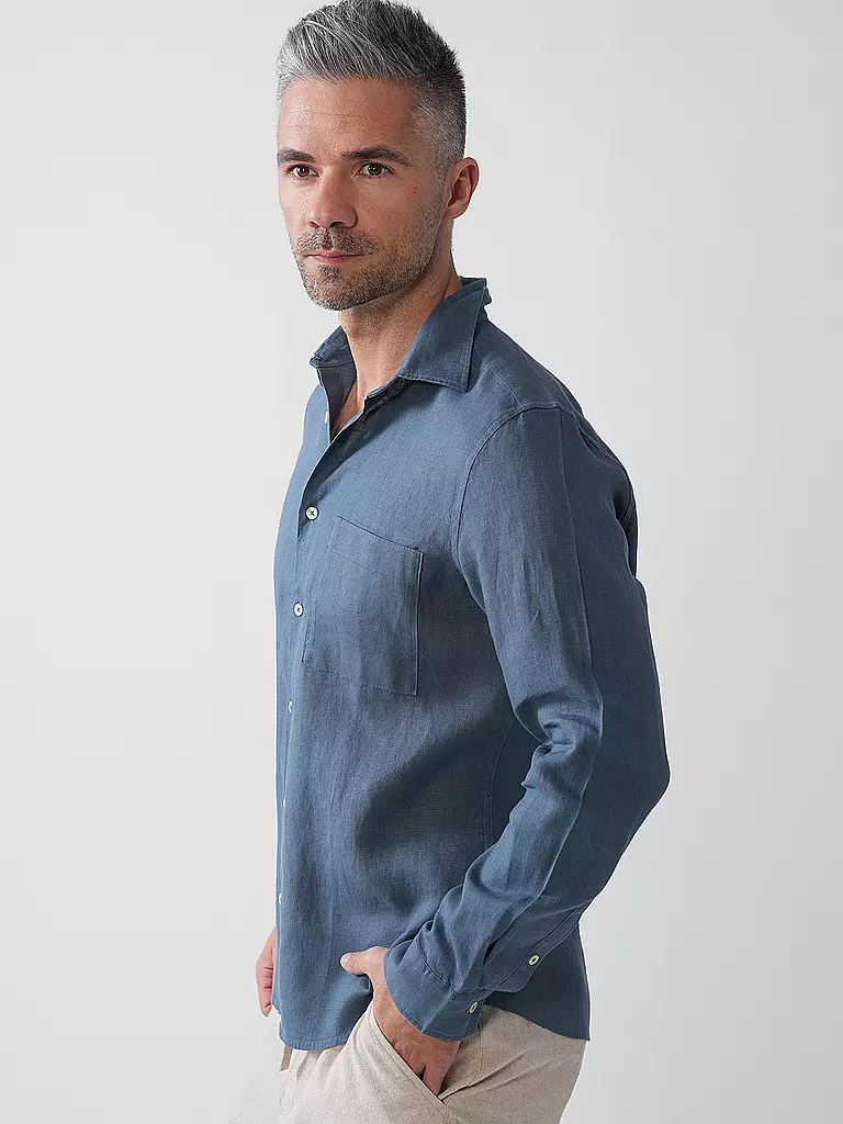 MARC O'POLO | Leinenhemd Regular Fit | olive