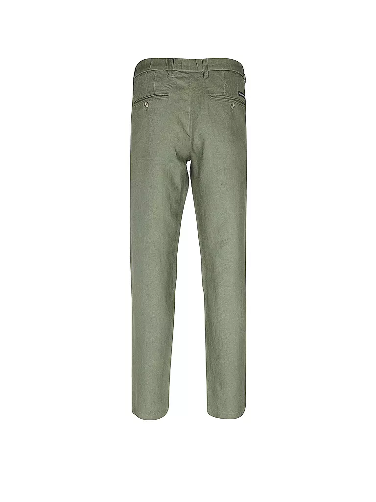 MARC O'POLO | Leinenhose | olive