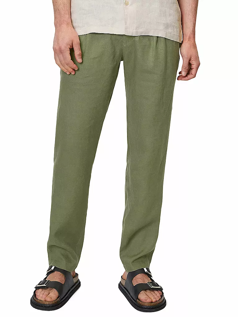 MARC O'POLO | Leinenhose | olive