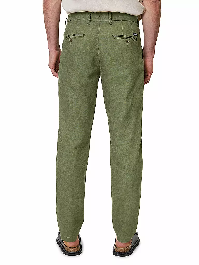 MARC O'POLO | Leinenhose | olive