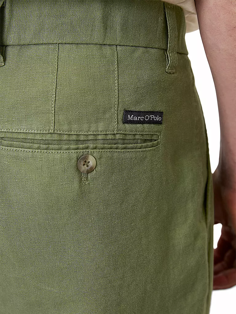 MARC O'POLO | Leinenhose | olive