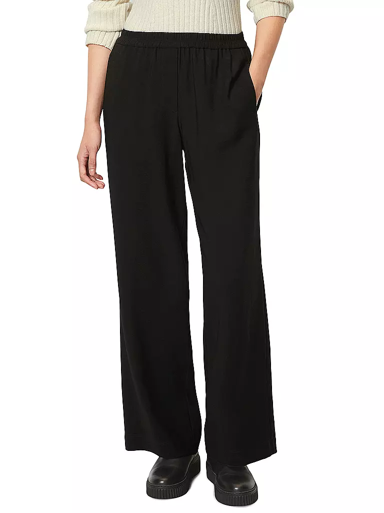 MARC O'POLO | Marlenehose | Schwarz