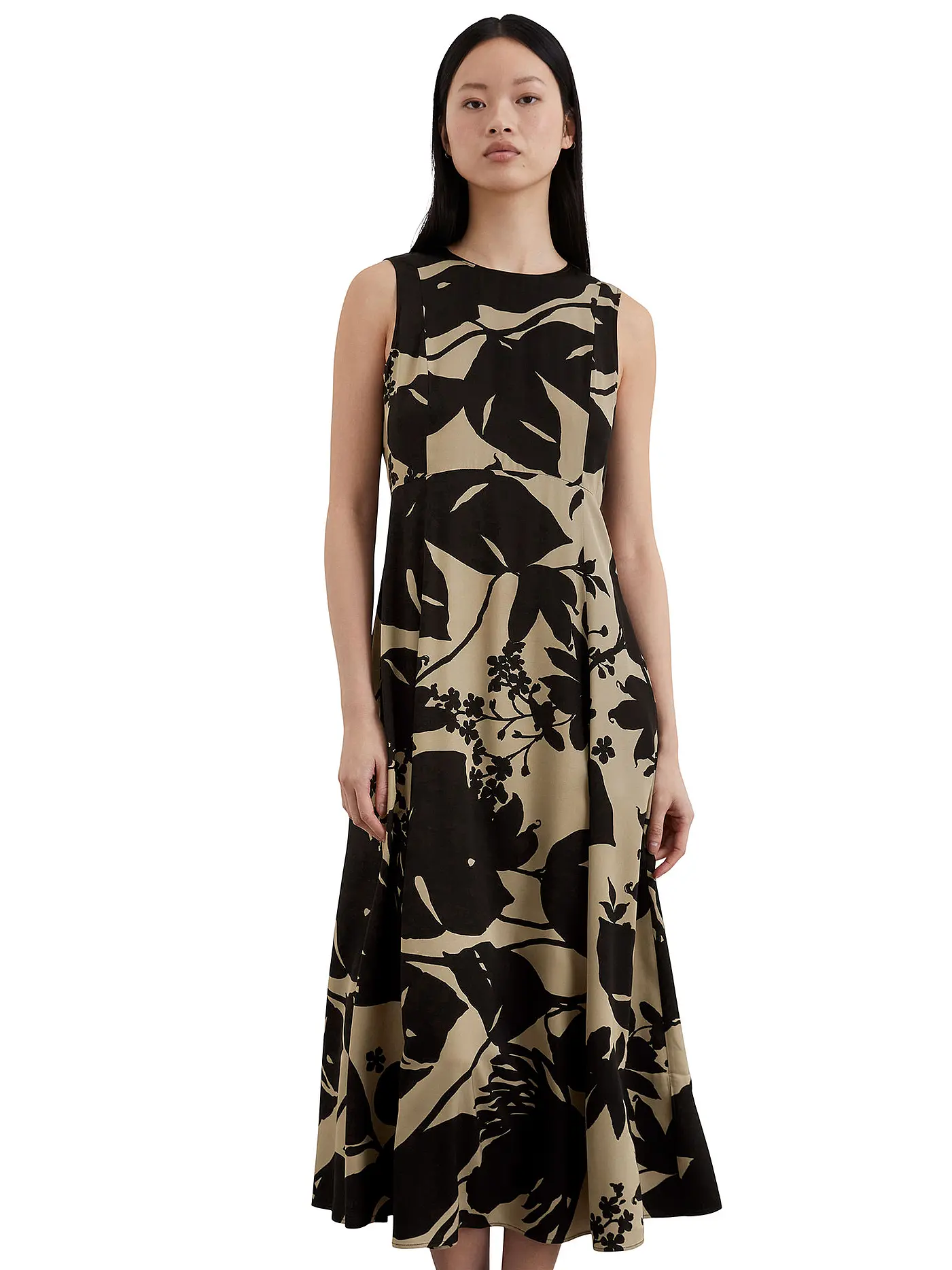 MARC O'POLO | Midikleid | schwarz