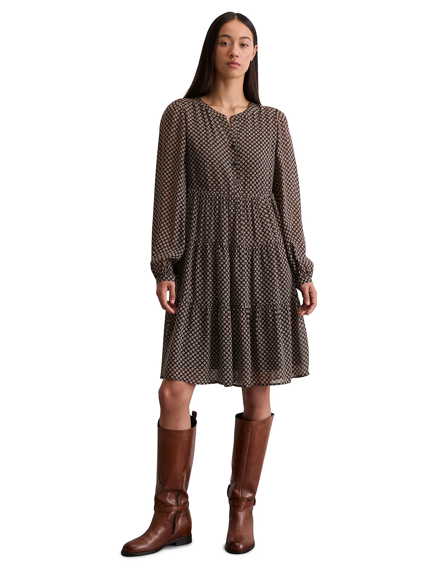 MARC O'POLO | Minikleid  | braun