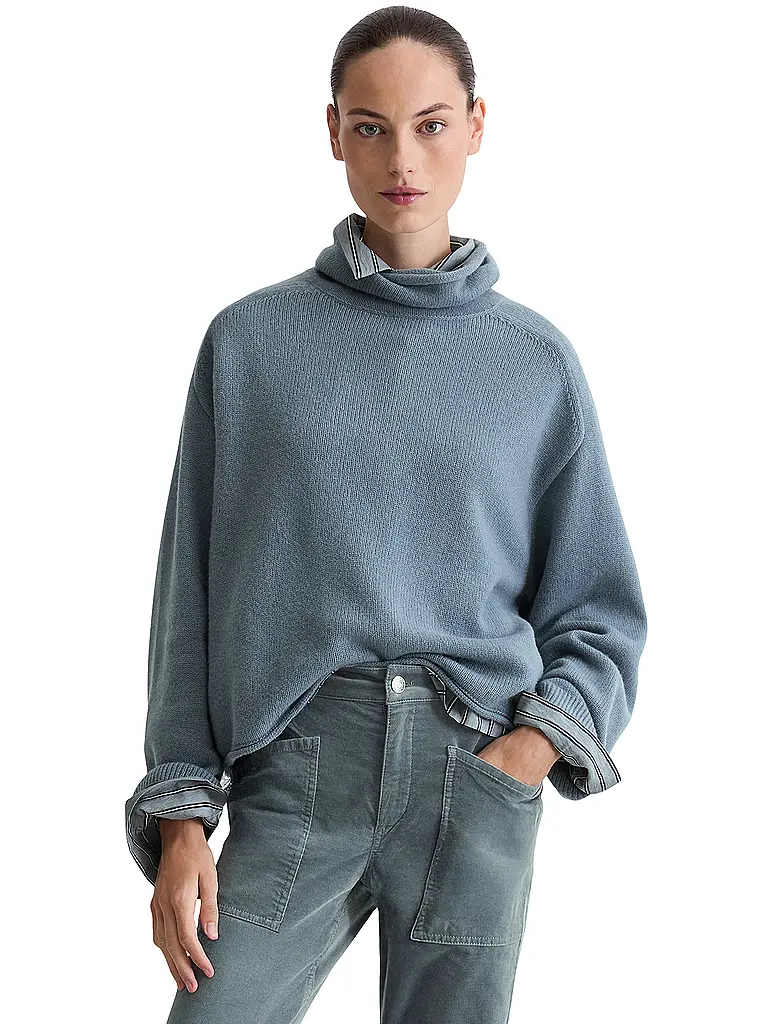 MARC O'POLO | Rollkragenpullover  | Blau