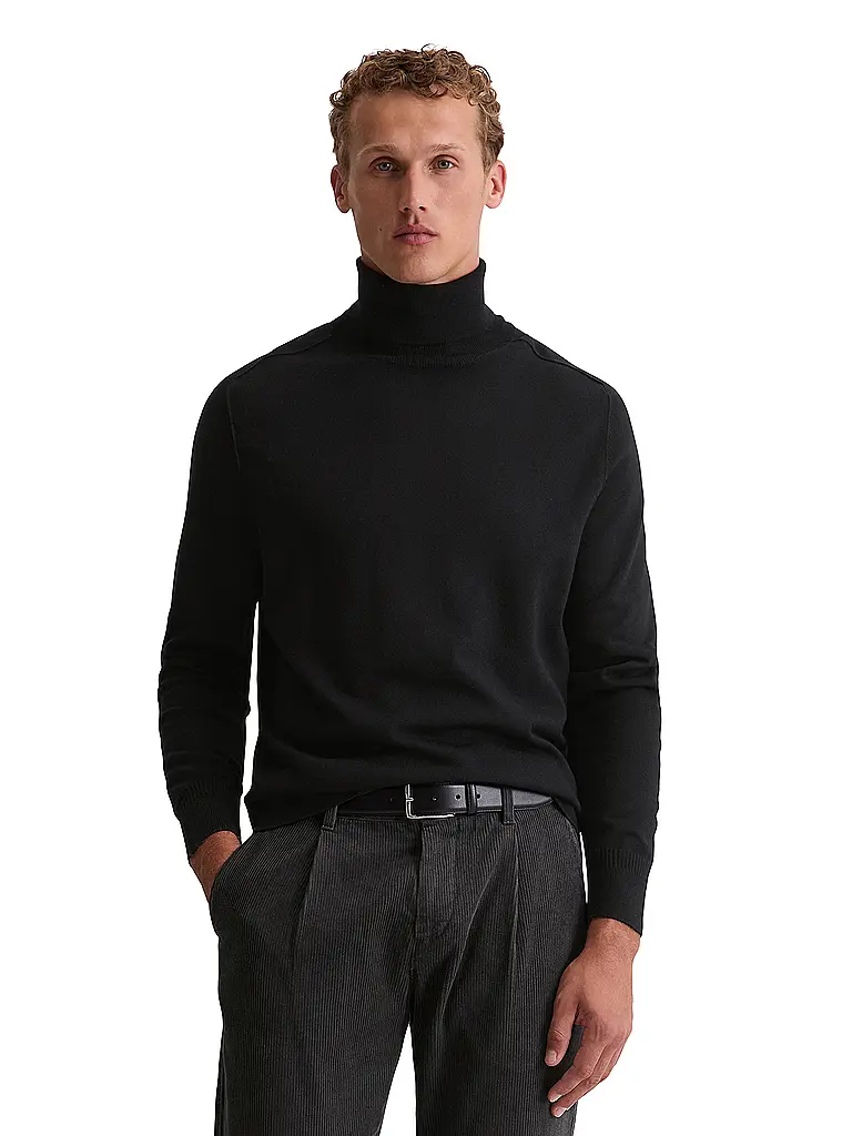 MARC O'POLO | Rollkragenpullover  | Schwarz