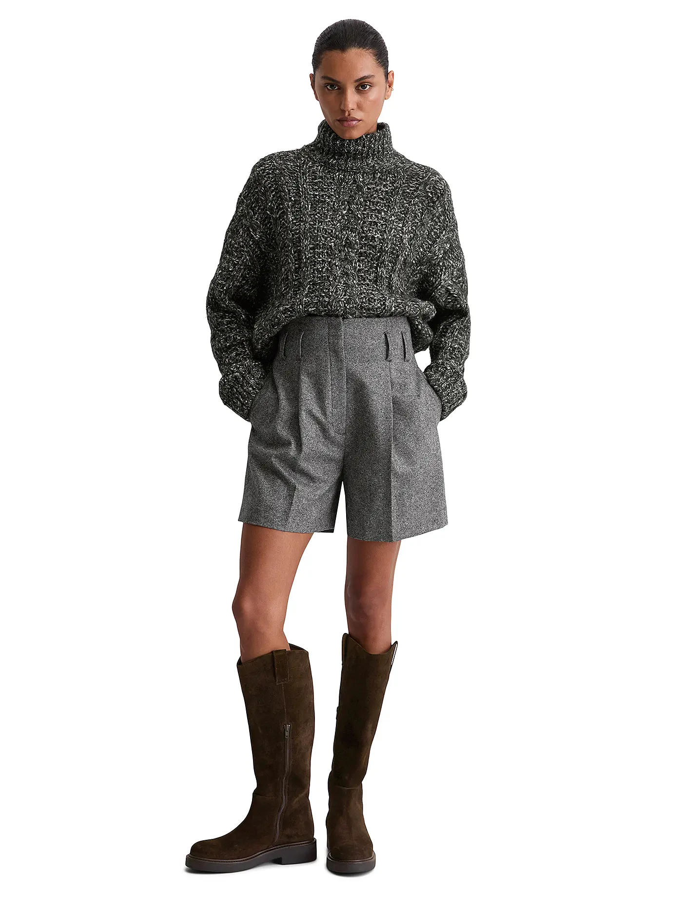 MARC O'POLO | Shorts  | grau
