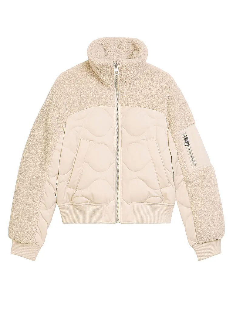 MARC O'POLO | Steppjacke in Felloptik | creme