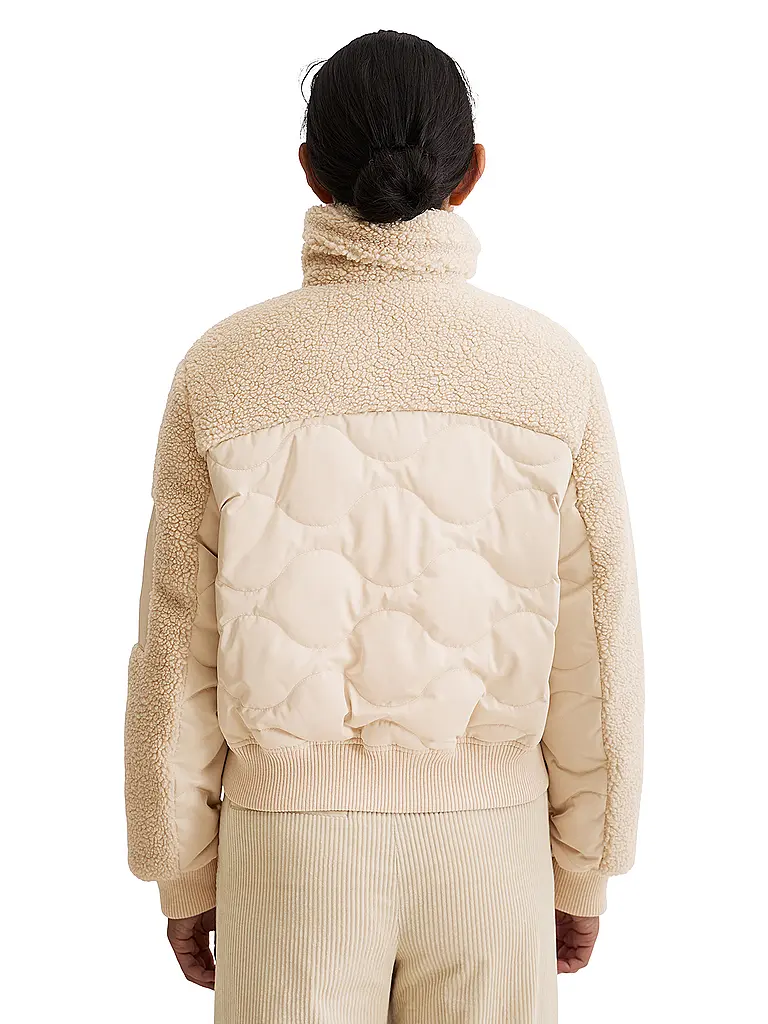 MARC O'POLO | Steppjacke in Felloptik | creme