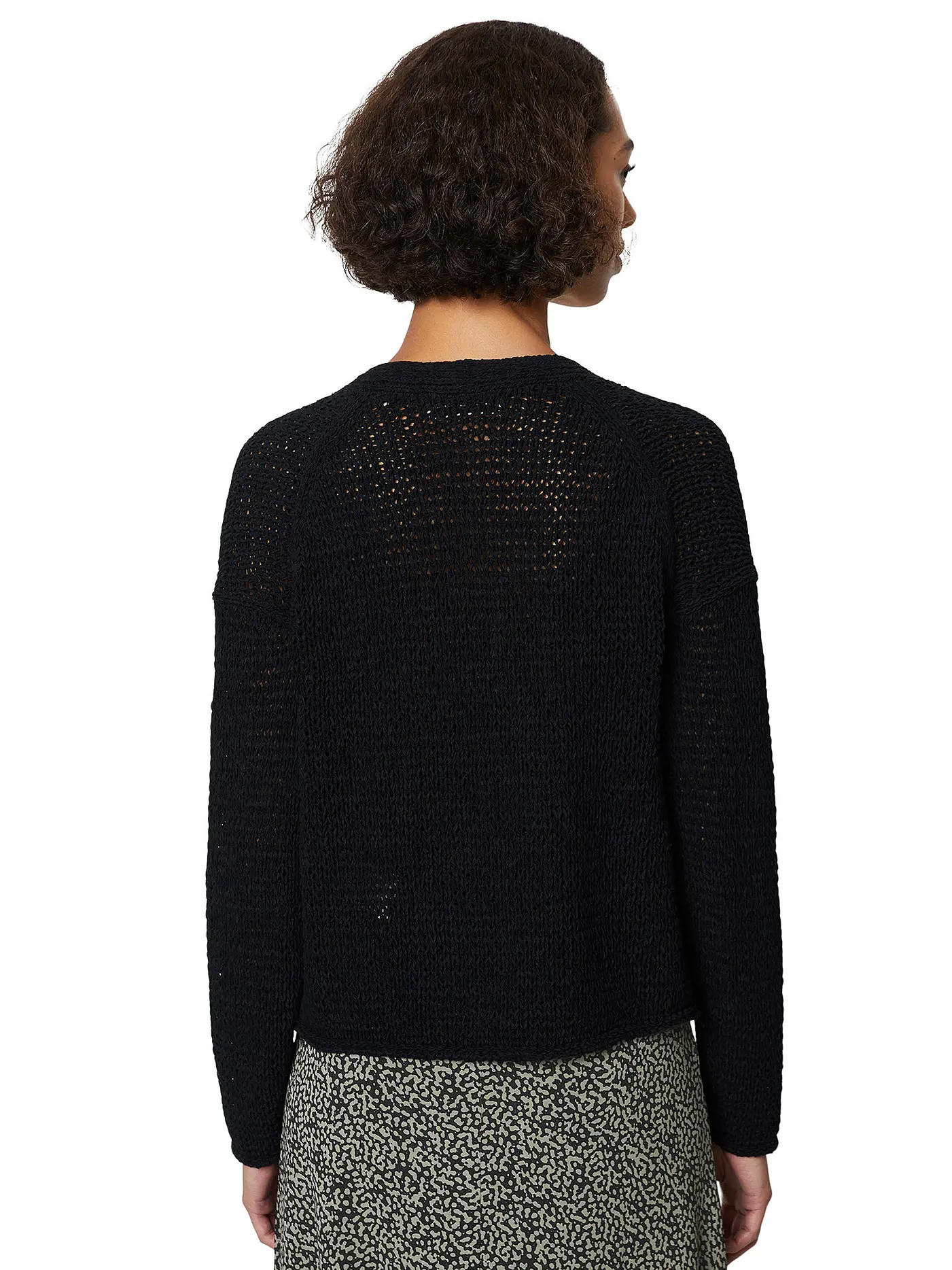 MARC O'POLO | Strickjacke | schwarz