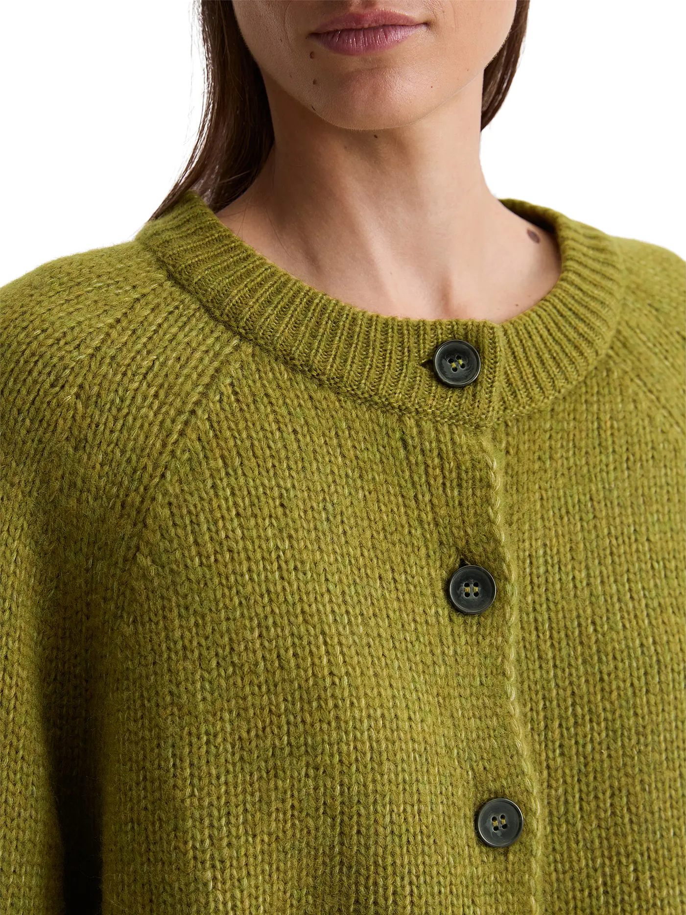 MARC O'POLO | Strickjacke | olive