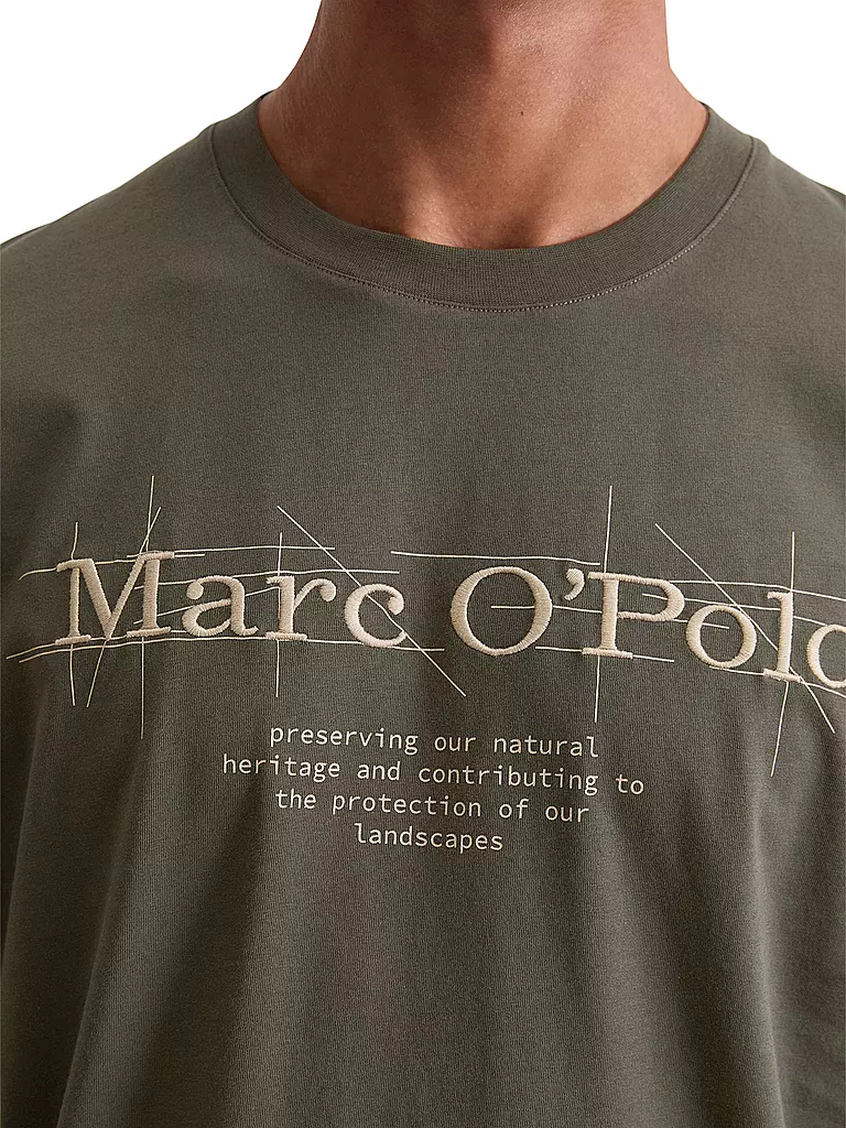 MARC O'POLO | T-Shirt  | braun